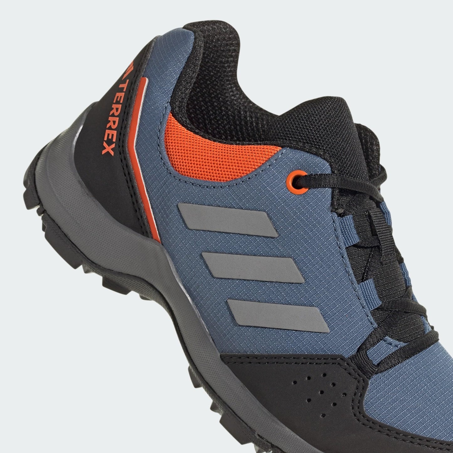 adidas Terrex Hyperhiker Low Hiking Shoes Sneaker, Wonder Steel/Grey/Impact Orange, 2 UK Child