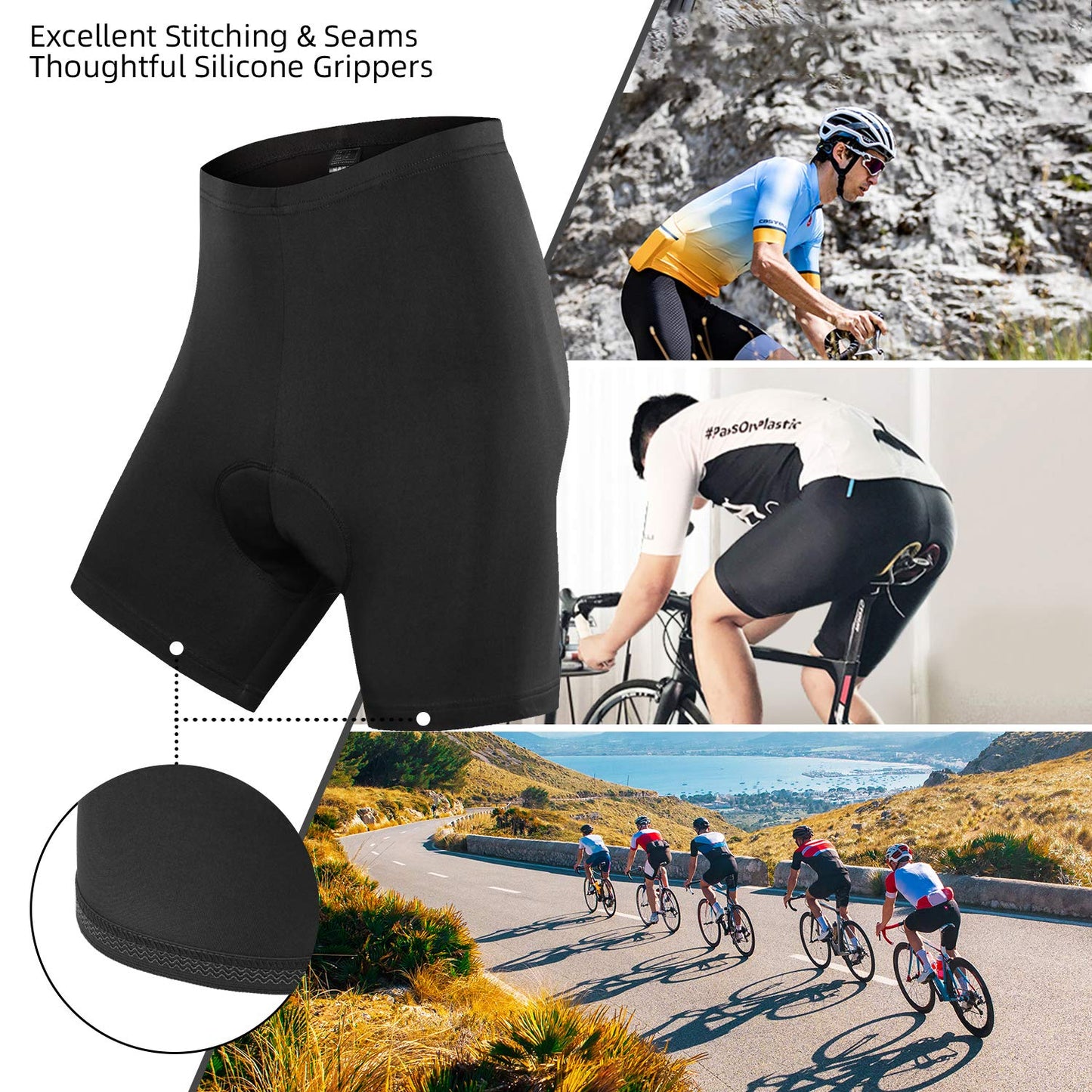 - Ohuhu Cycling Shorts | Padded Cycling Shorts -
