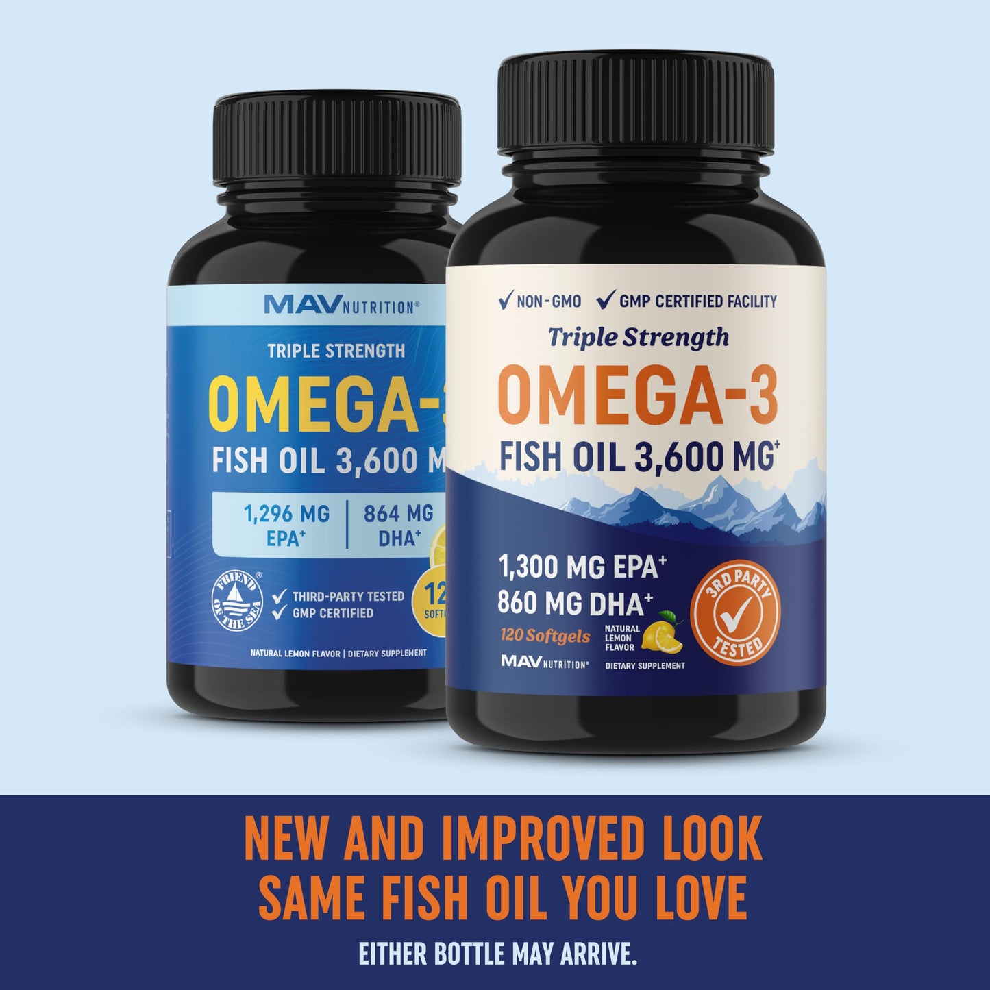 - Omega-3 Fish Oil Supplement 3600 mg | EPA & DHA | Best Source of Omega 3 | Lemon Softgel Capsules -