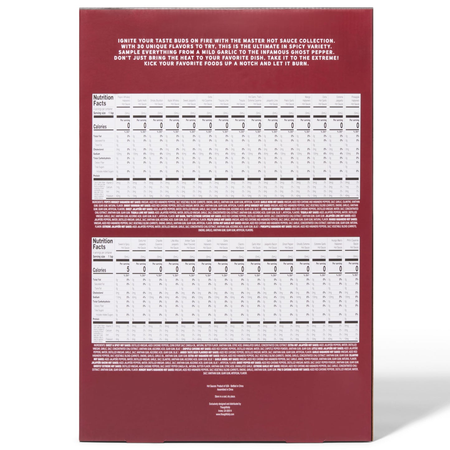 - Thoughtfully Gourmet | Master Hot Sauce Collection Gift Set -