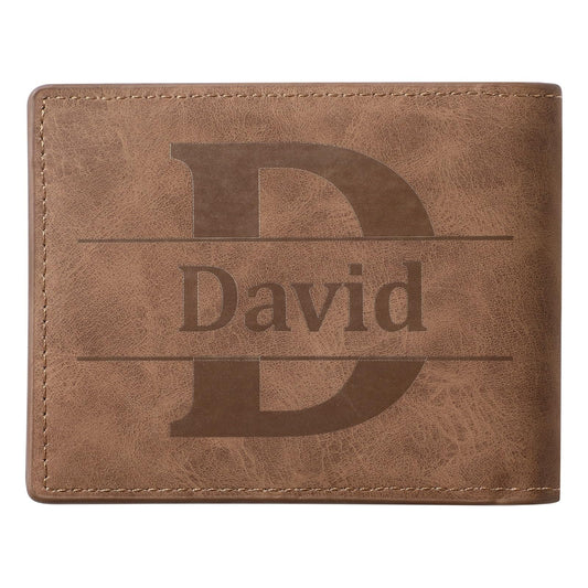 - Dihope Personalised Wallets for Men Letter Name -