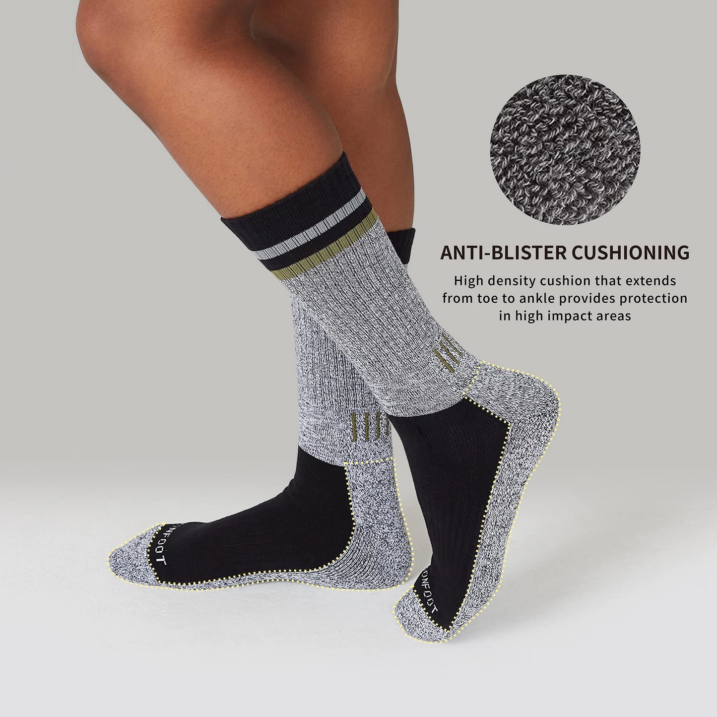 - MONFOOT 3 Pairs | Trekking Hiking Socks -