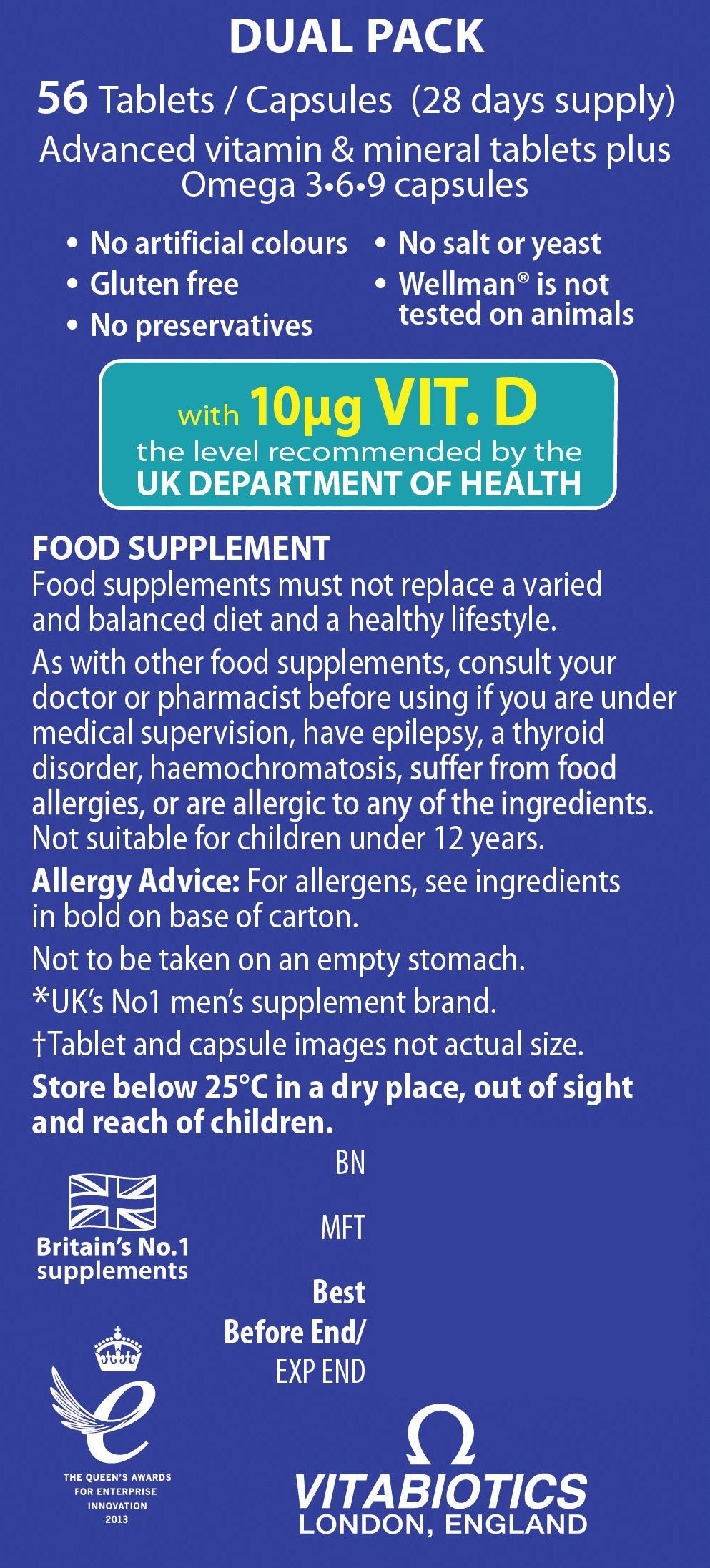 - Wellman Plus Vitamins. UK's No.1 for Men. Comprehensive Multivitamin formula