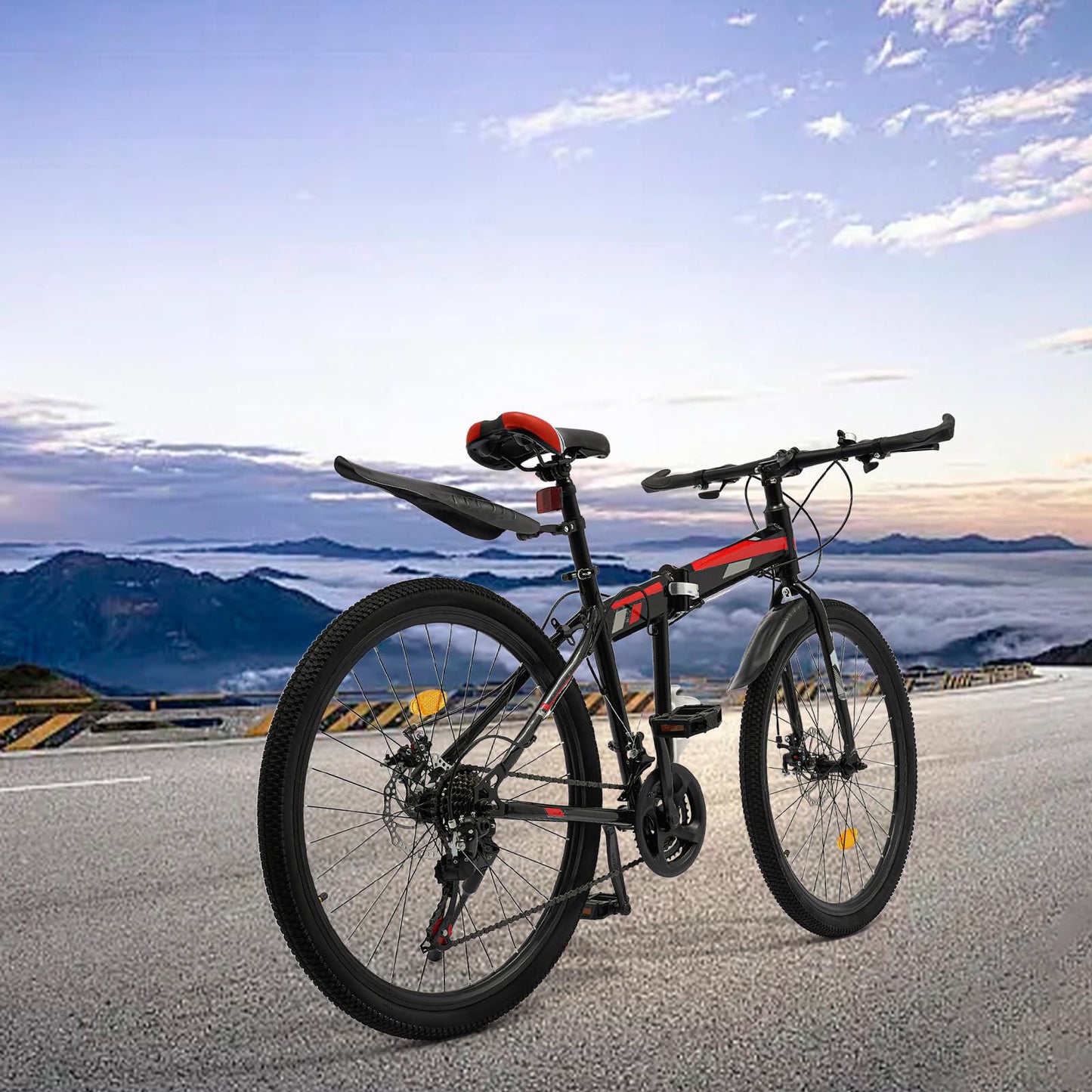 - Tagtuell 26 Inch Mountain Bike |  Foldable MTB with 21 Speeds -