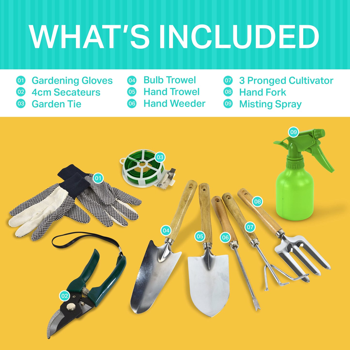 - Plant Theatre Essential Garden Tool Bag | Includes Tools for the Gardener -