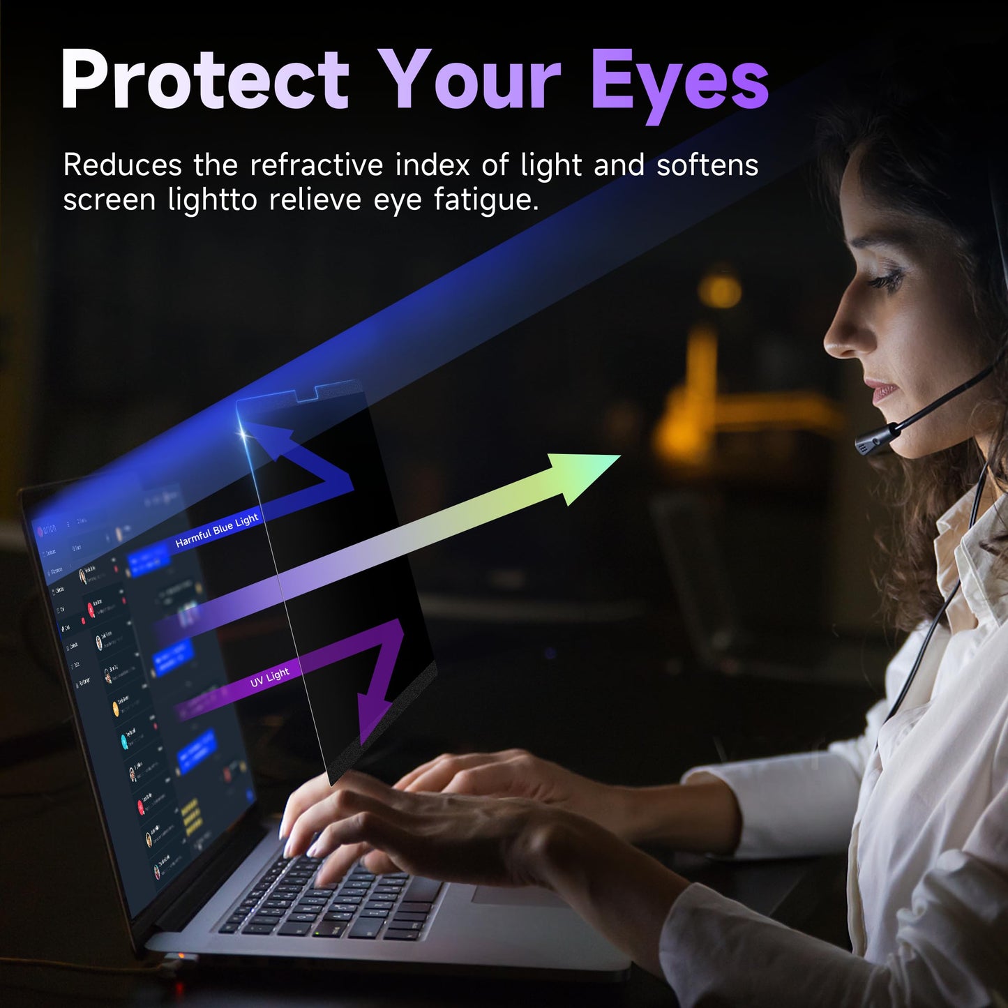 - IPROKKO Laptop Magnetic Privacy Screen -