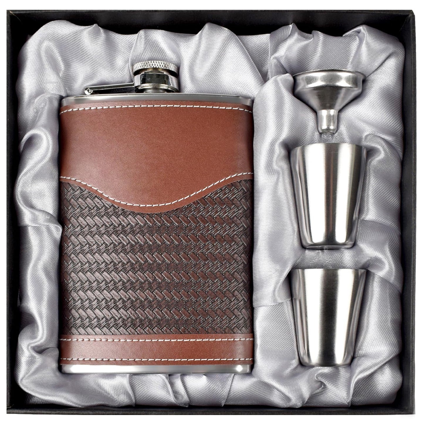 - LHD HOME Hip Flasks | Leather Hip Flask Gift Set -