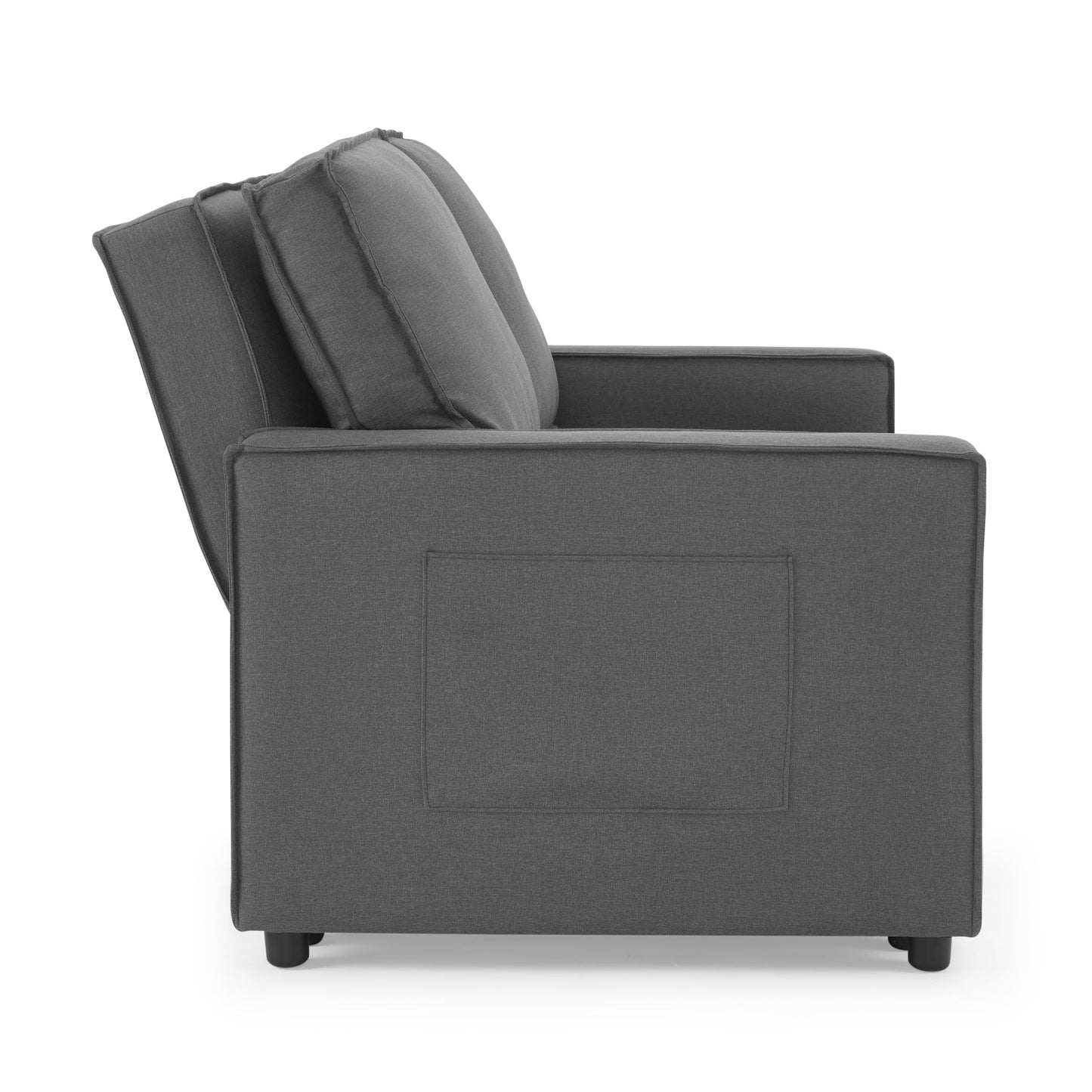 - Home Detail Faux Leather Pull Out Sofa Bed | Two Seater SofaBed Upholstered Settee -