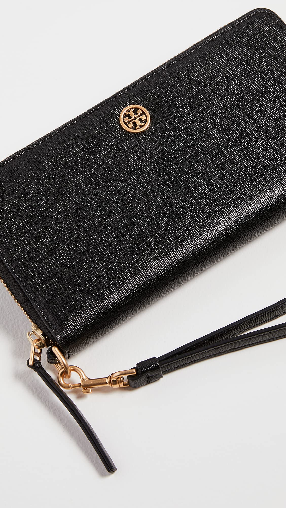 - Tory Burch Women's Robinson Zip Continental Wallet | Black -