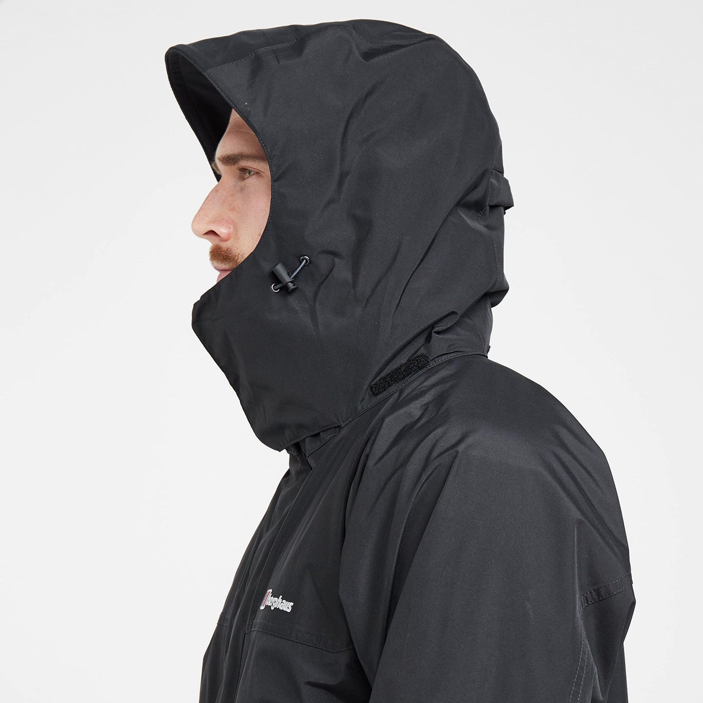 Berghaus Men's Cornice III Interactive Gore-Tex Waterproof Shell Jacket, Durable, Breathable Rain Coat, Black, XL