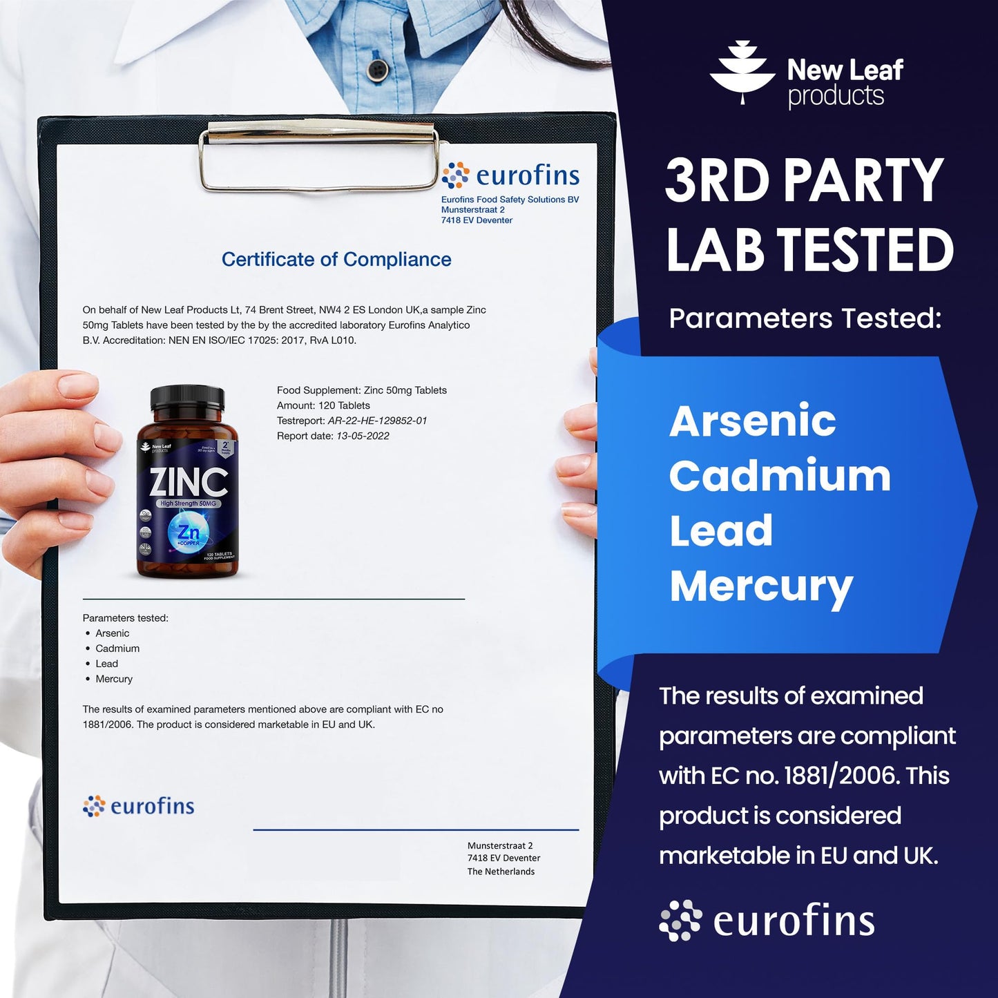 - Zinc 50mg High Strength - Zinc Tablets with Copper