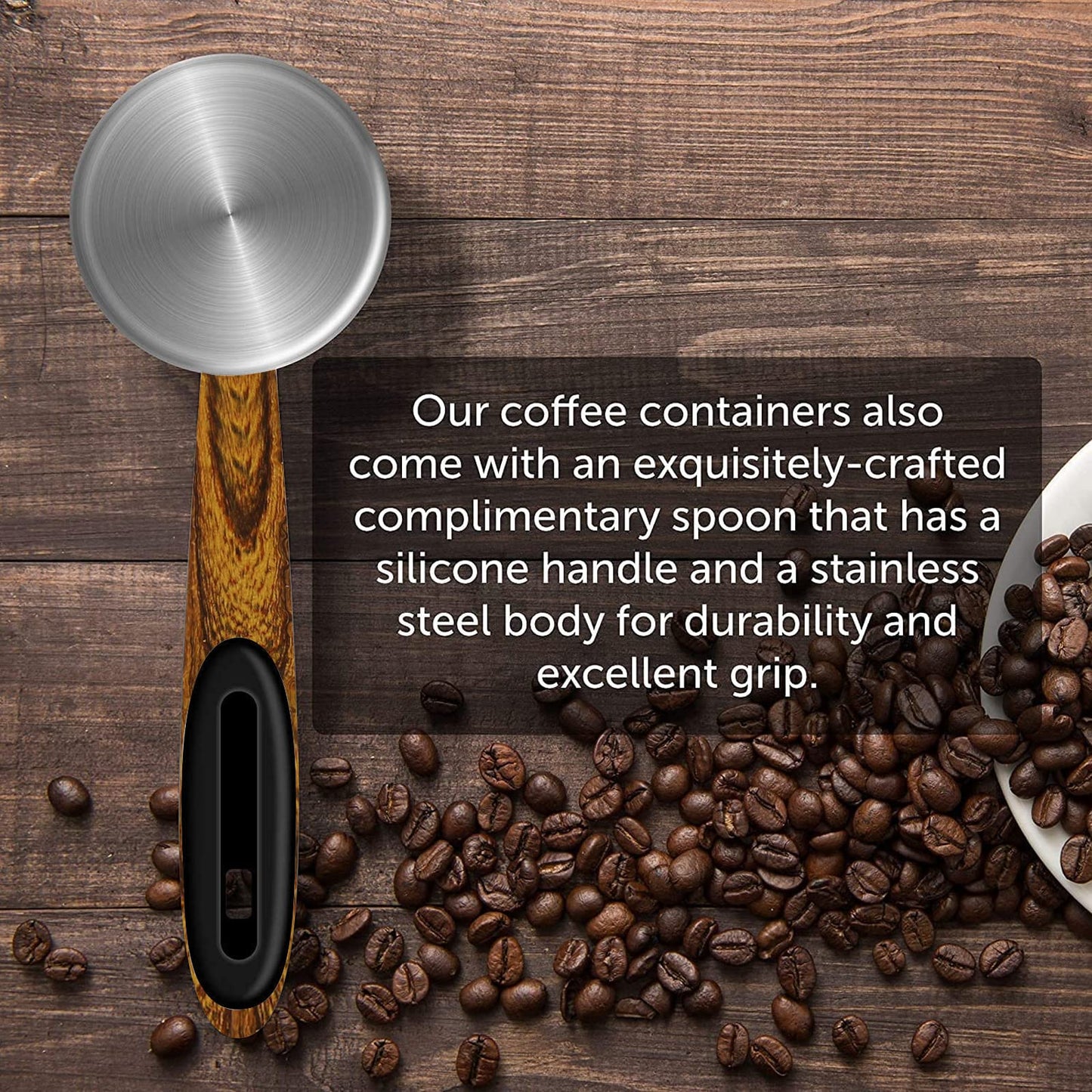 - Dreamhigh® Coffee Container for 1 KG Coffee Beans | Airtight Coffee Canister with Date Tracker -