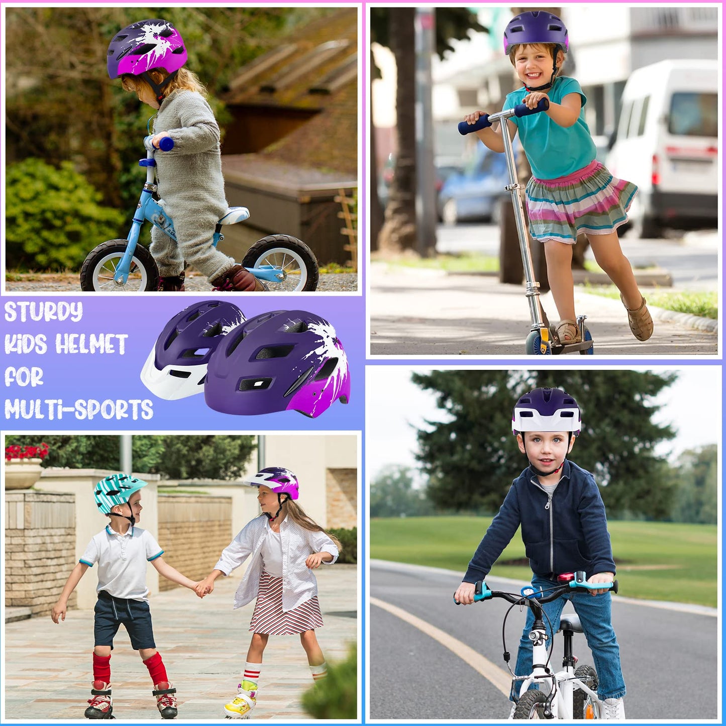 - RaMokey Kids Helmet | Kids Bike Helmet for Boys Girls Age 3-15 | Light Weight Cycling Helmet -