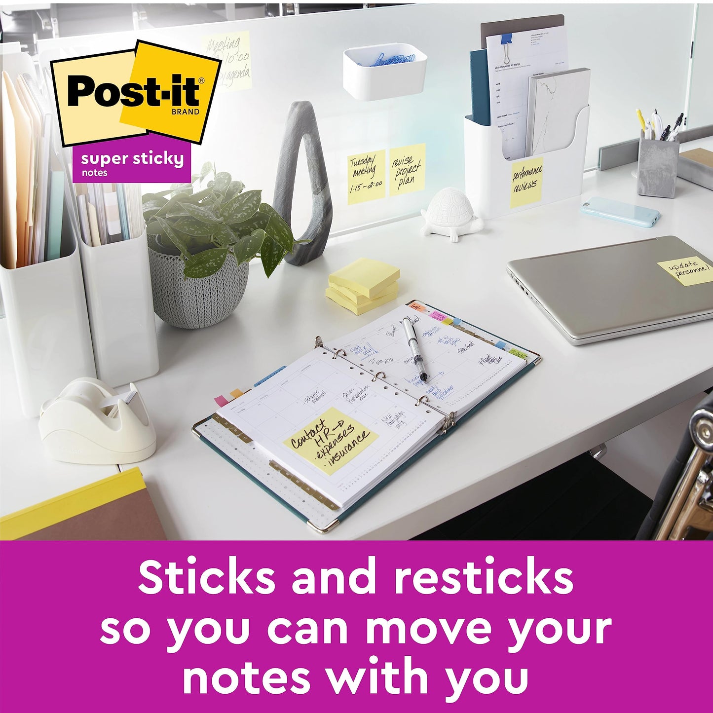 - Post-it Super Sticky Notes | Double the Sticking Power | 6 Pads | 540 Sheets -