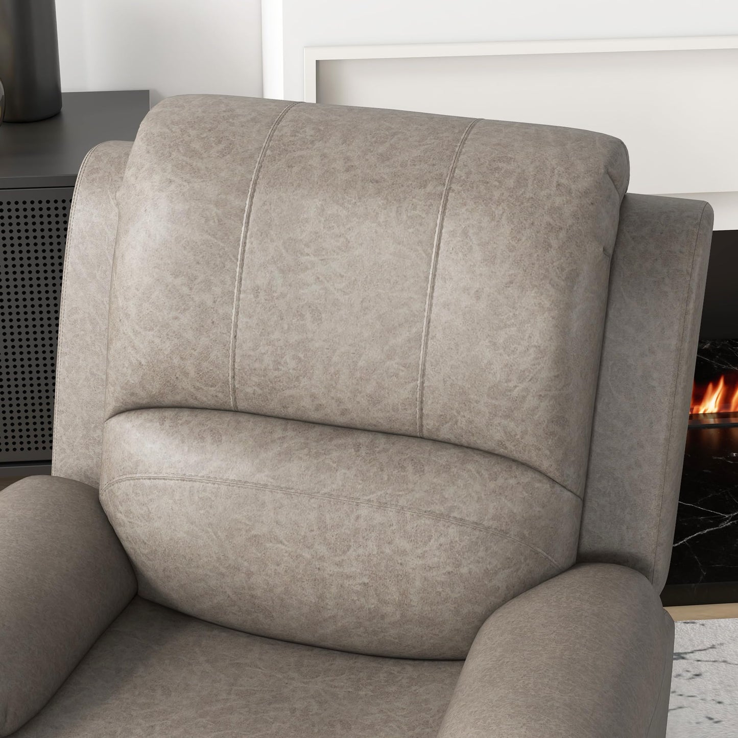 - HOMCOM Microfibre Recliner Armchair | Adjustable Leg Rest | Cup Holder -