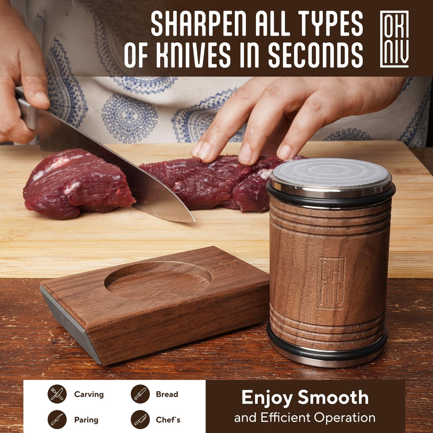 - Okniv Knife Sharpening System | Durable Rolling Knife Sharpener -