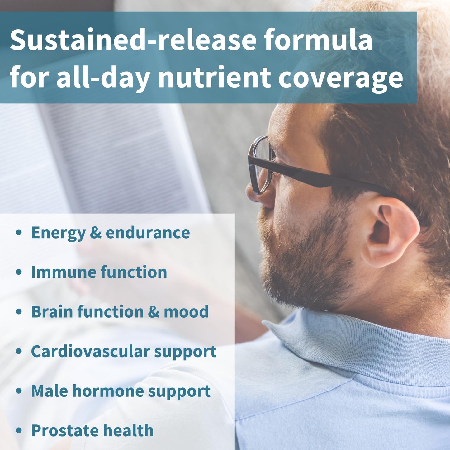 - Multivitamin & Minerals for Men | Enhanced with Lycopene | Methylated B-Vitamins -