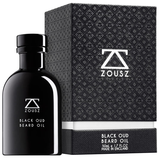 - ZOUSZ Beard Oil For Men - Black Oud & Sandalwood Scent, Beard Growth & Conditioning With Natural & Organic Essential Oils