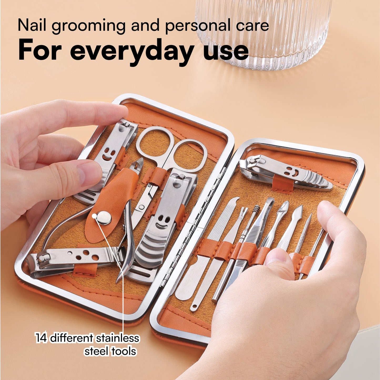 - H&S Manicure Set | Pedicure and Manicure Kit for Women & Men | 14 pcs -