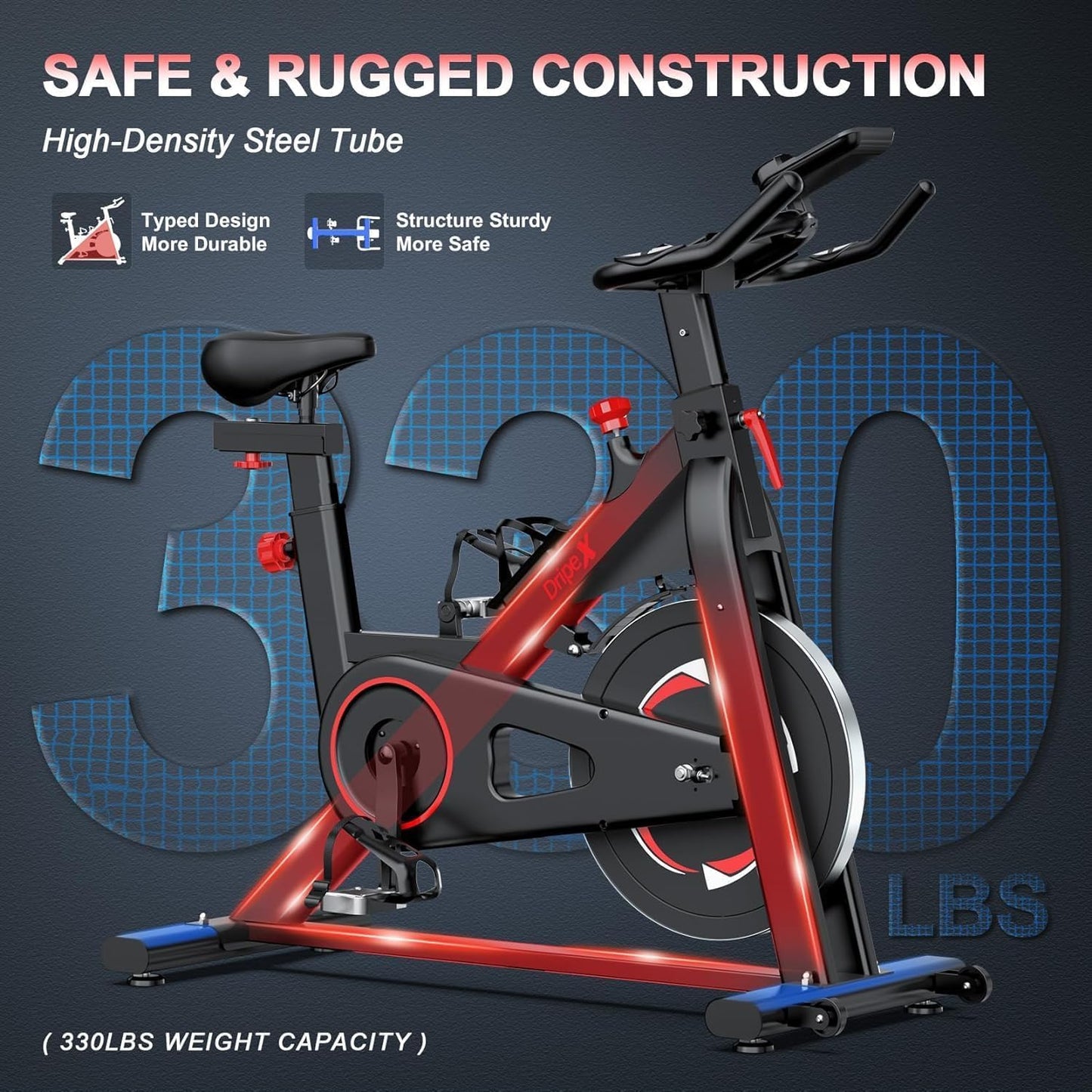 - Dripex Exercise Bike for Home Use | Magnetic Resistance Indoor Cycling Stationary Bike -