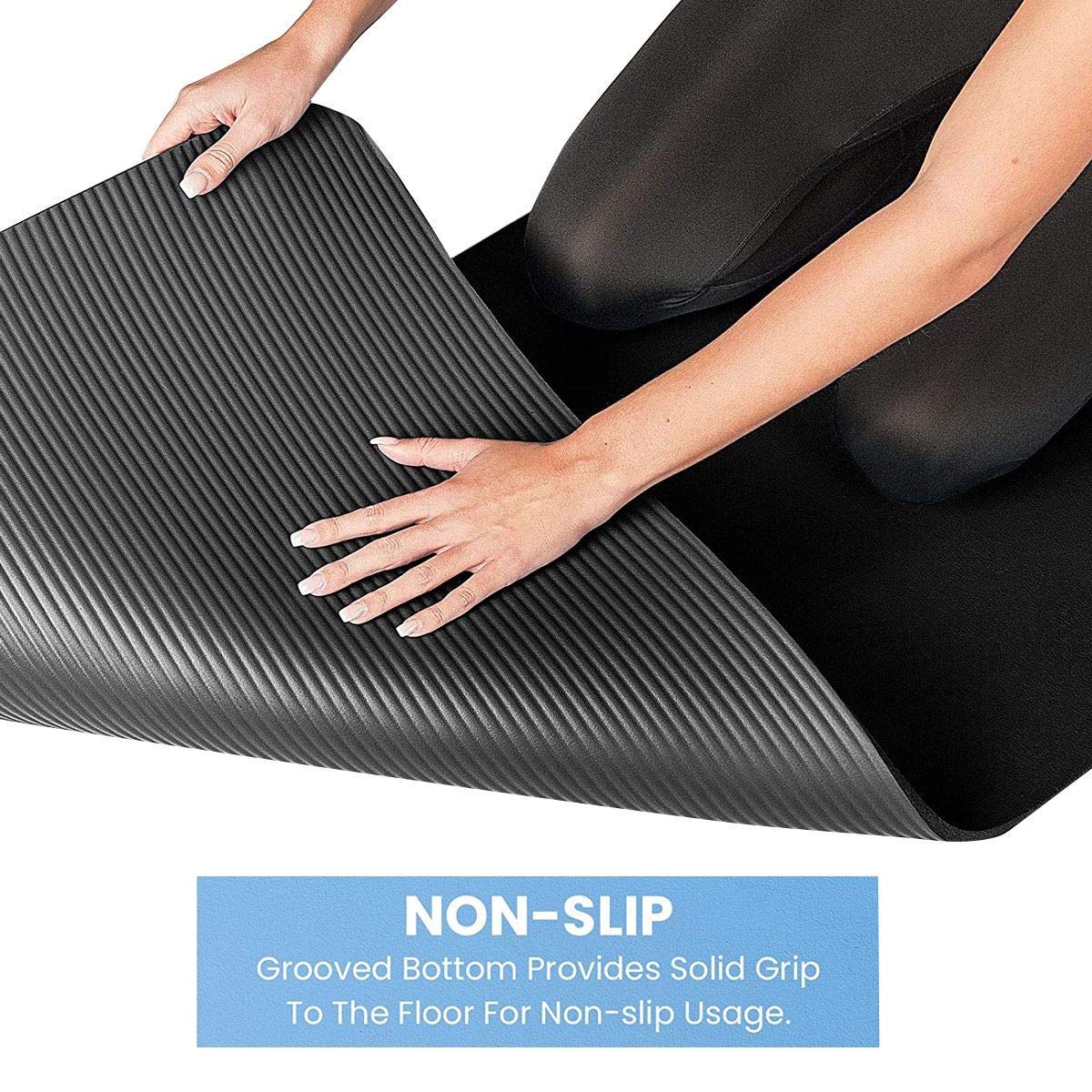 - Yoga Mat Soft Foam 10mm Thick Gym Exercise Fitness Pilates Workout Mat Non Slip