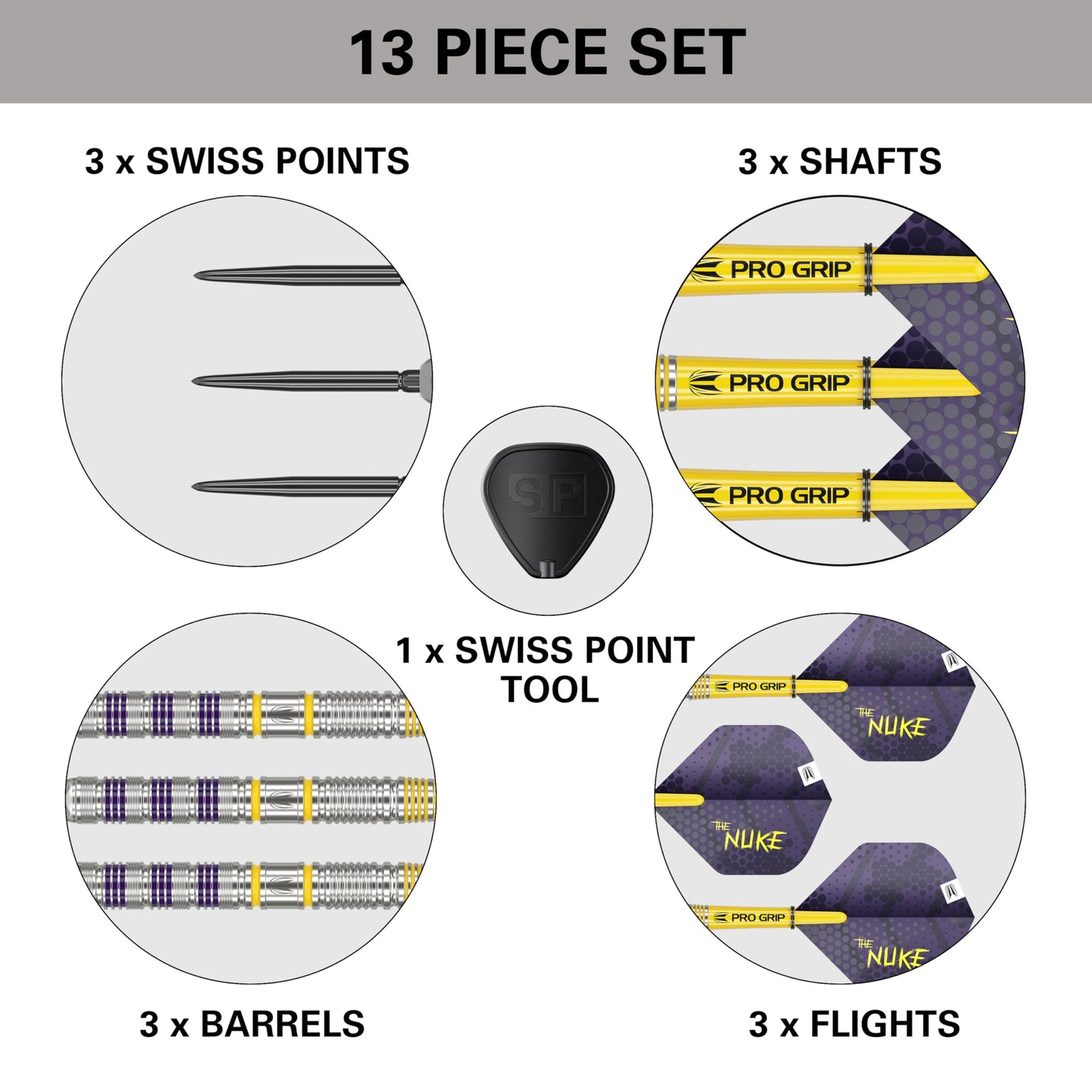 - Target Darts | Luke Littler Loadout 90% Tungsten Steel Tip Darts Set | 24G | The Nuke Player Edition Dart Set | Swiss Point Darts -