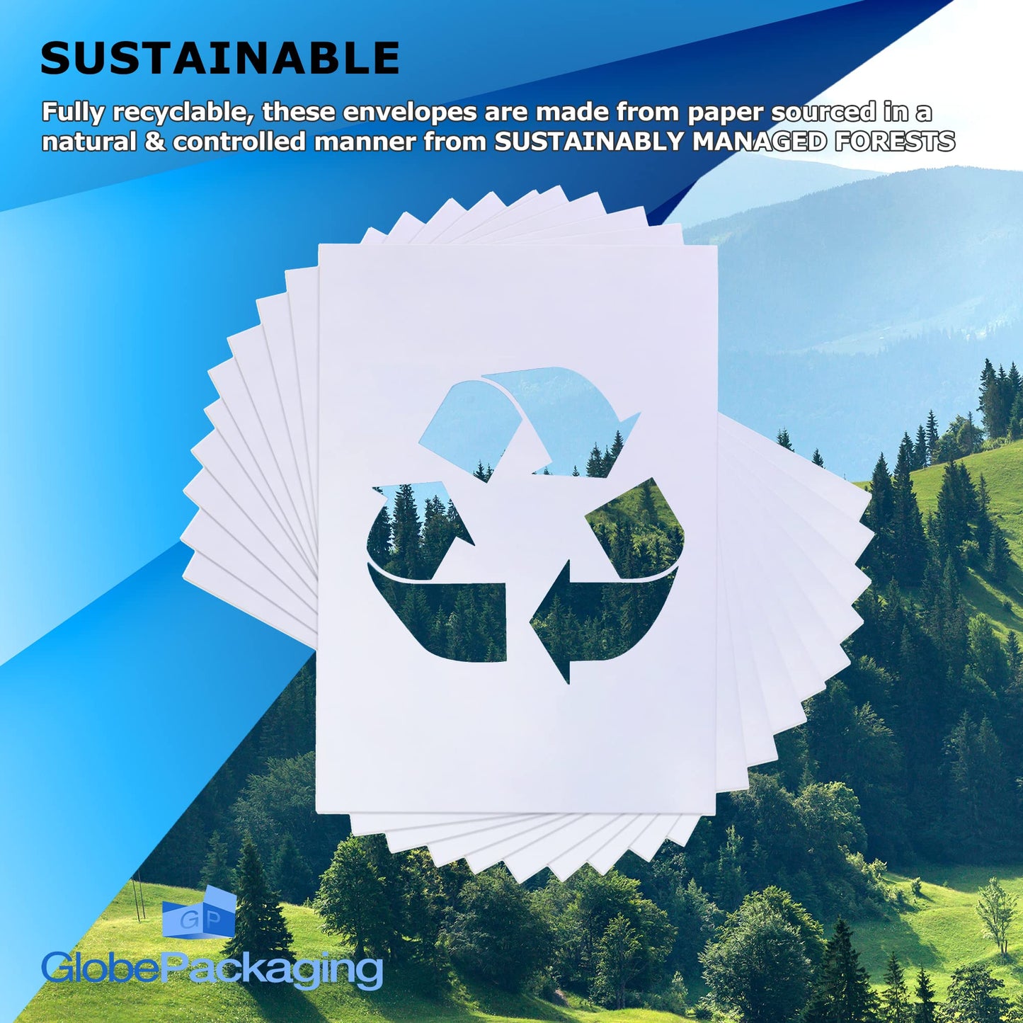 - GP Globe Packaging | 50 x C4 A4 White Plain Self Seal Paper Envelopes -