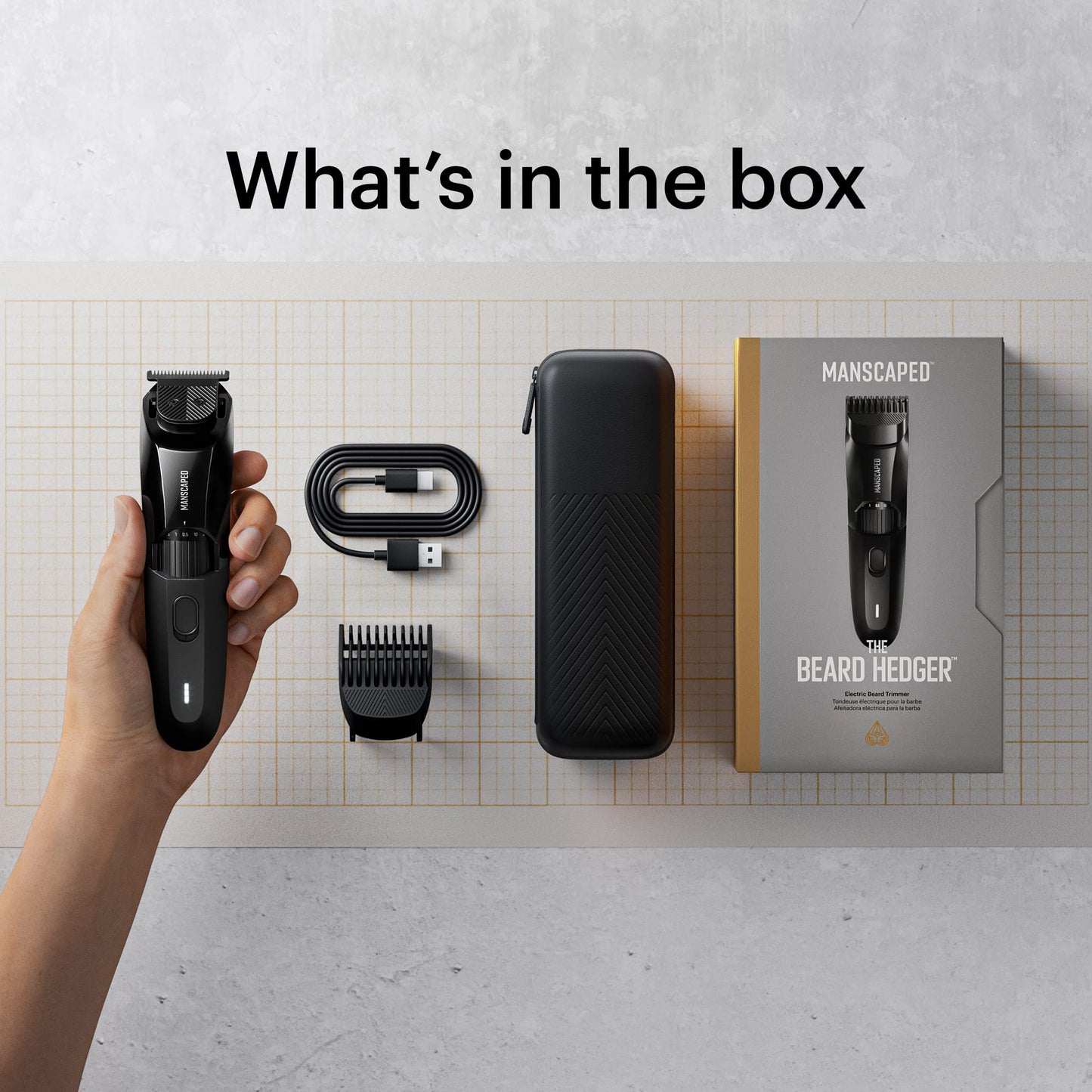 - MANSCAPED™ The Beard Hedger™ | Premium Men's Beard Trimmer -