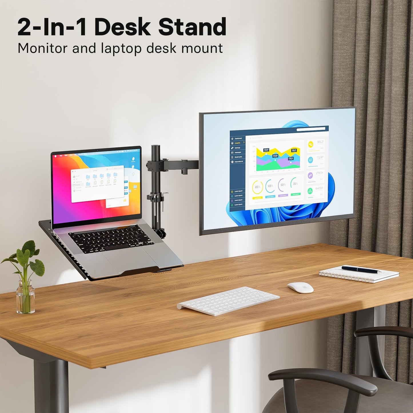 - Redbat Monitor and Laptop Stand | 13-32 inch LCD LED Screens | Adjustable Monitor Mount -