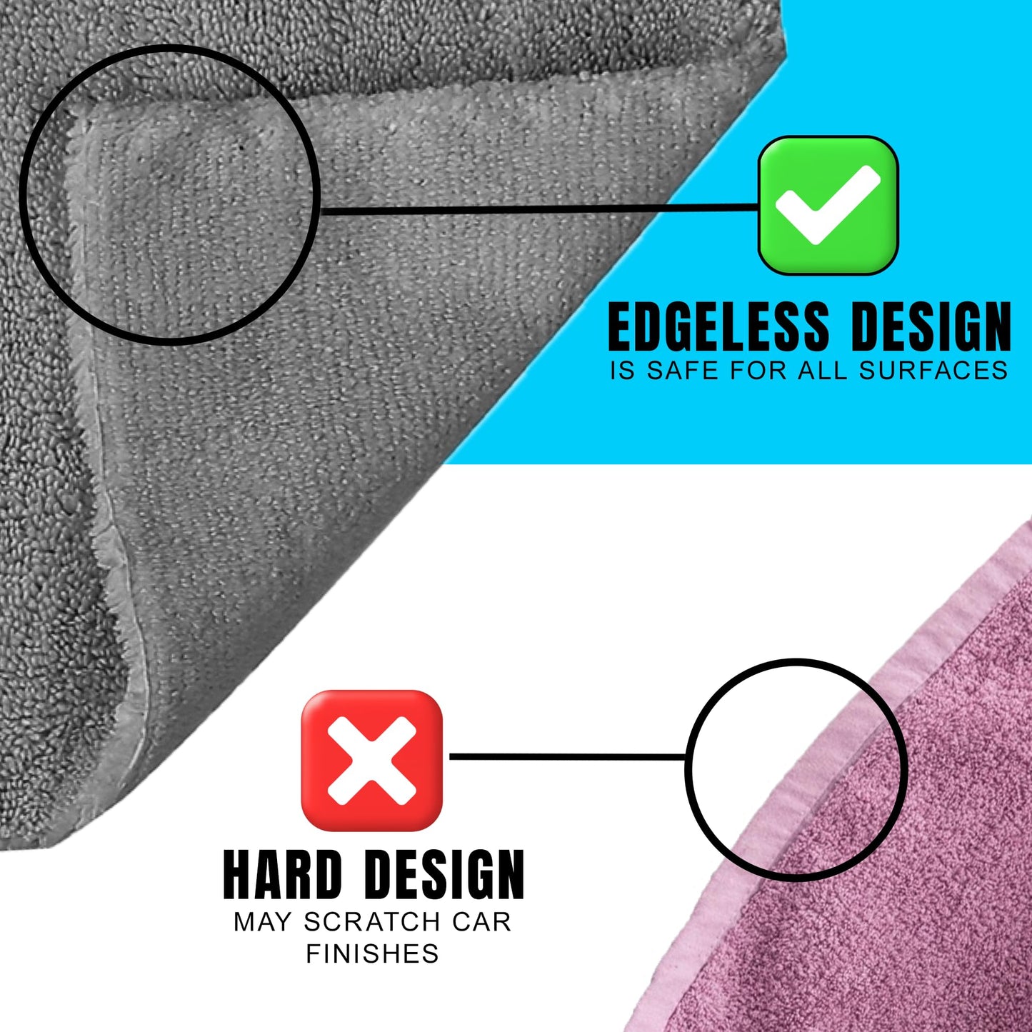 - Towelogy® Microfibre Cleaning Cloths Grey | Large Thick Ultra Absorbent Multipurpose -