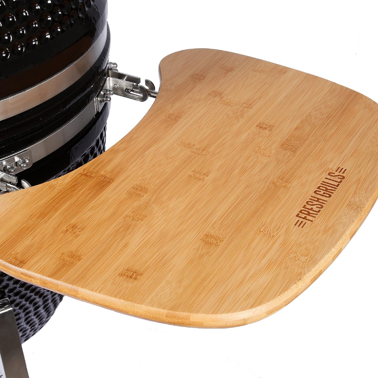 - Fresh Grills Ceramic BBQ Grill | Mini Kamado BBQ Oven | Barbecue Grill and Charcoal Smoker with Stand -