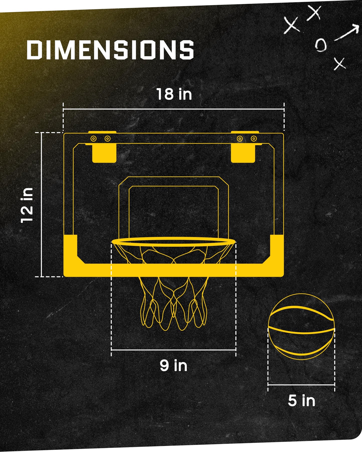 - SKLZ Pro Mini Basketball Hoop | Mini Basketball | Protective Back Padding | Door Hooks -