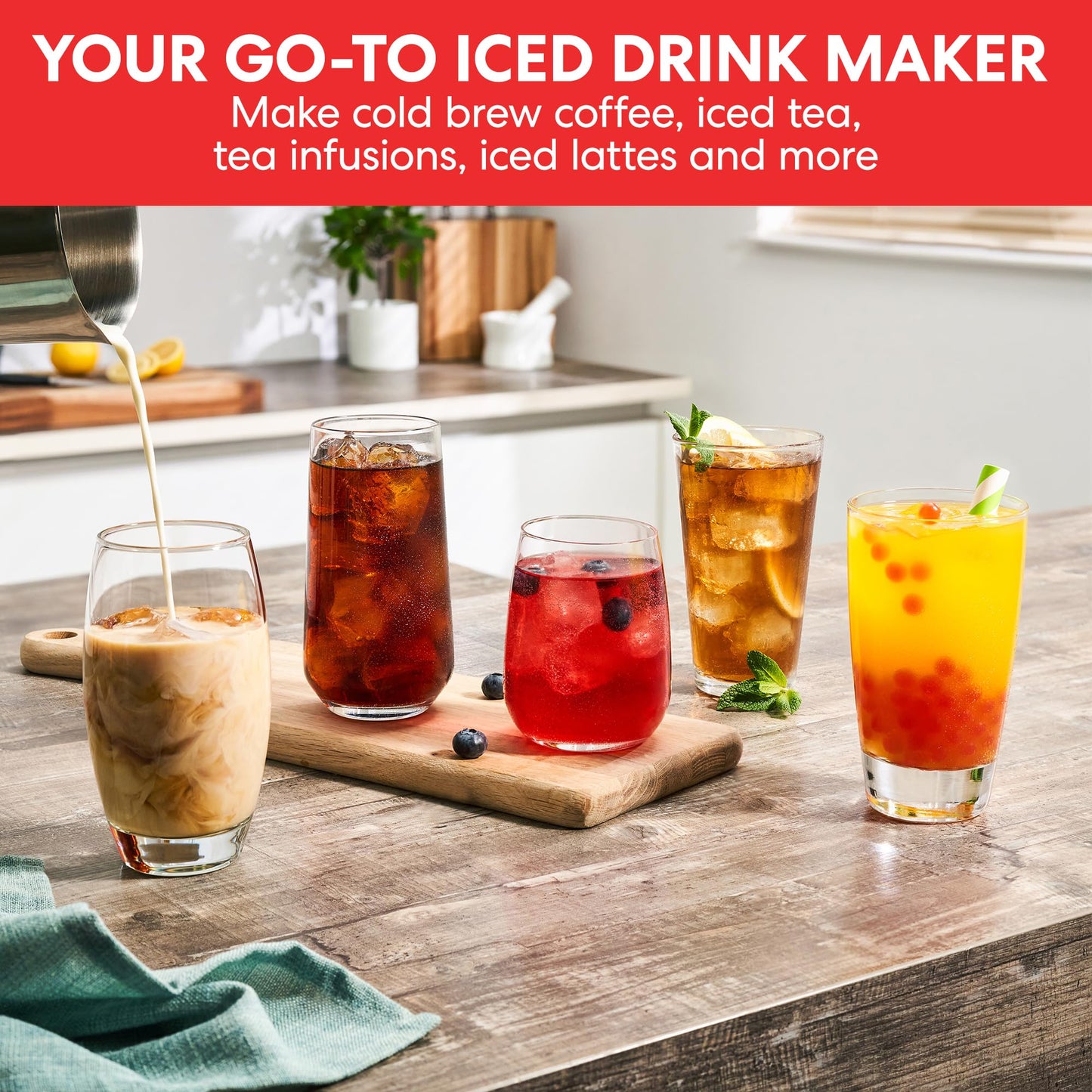 - Instant Cold Brewer Coffee and Iced Tea Maker | Digital One Touch Cold Cold Coffee Machine -