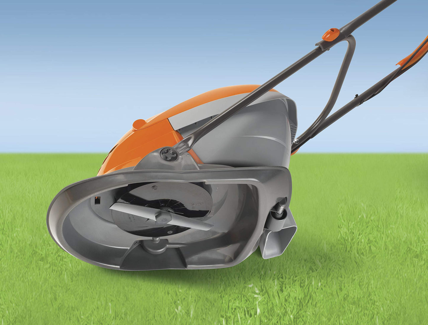 - Flymo Hover Vac 250 Electric Hover Collect Lawn Mower | 1400W | 25cm Cutting Width | 15L Grass Box | Ambidextrous Handles | Folds Flat -