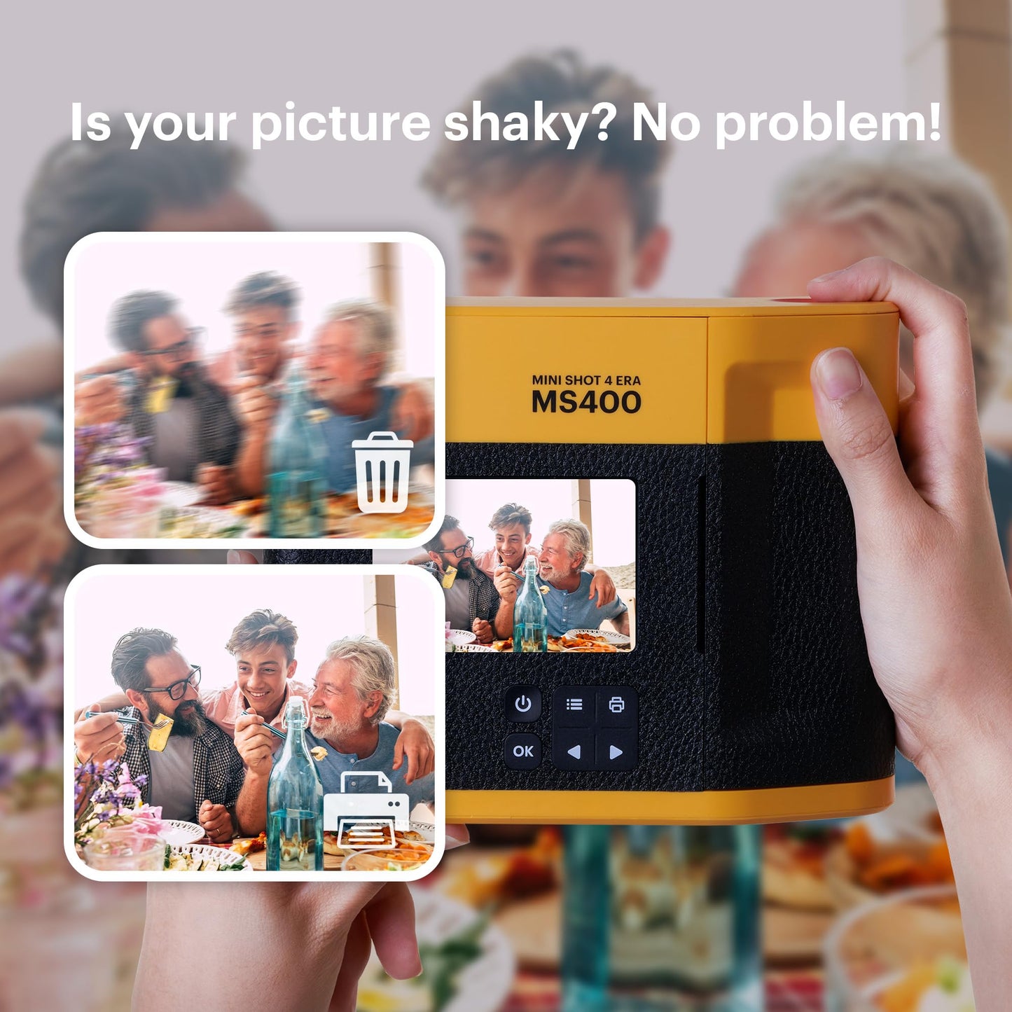 - KODAK Mini Shot 4 ERA 4PASS | 2-in-1 Instant Camera | Photo Printer Bundle -