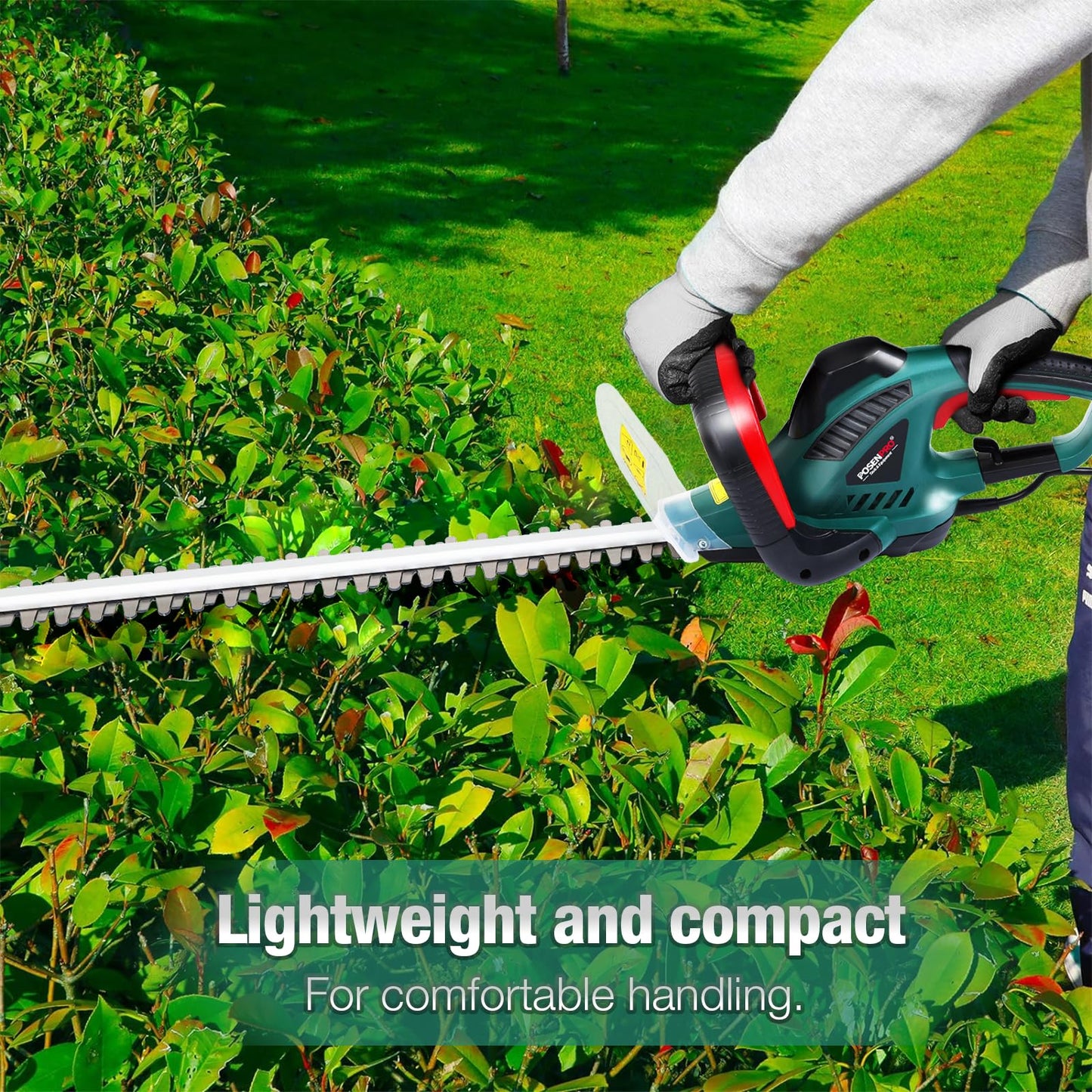 - POSENPRO 600W Corded Electric Hedge Trimmer Pruner | 550mm Electric Hedge Cutter -