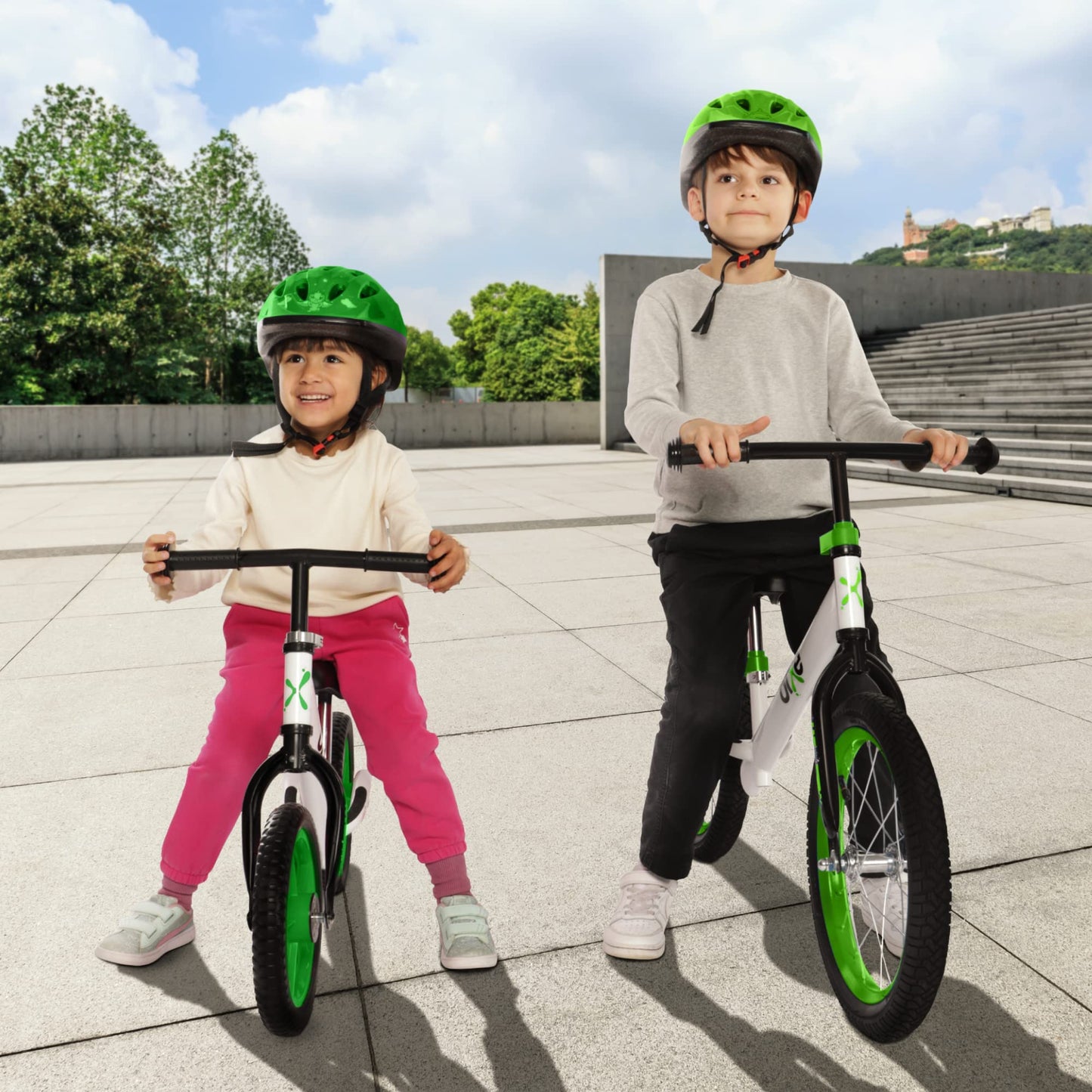 Bixe Aluminum Balance Bike for 5-9 Year Old Toddlers - 16 inch or 40.6 cm Wheels - No Pedal Kids' Training Bikes - Lightweight Bicycle for 5+ Boy or Girl - Green