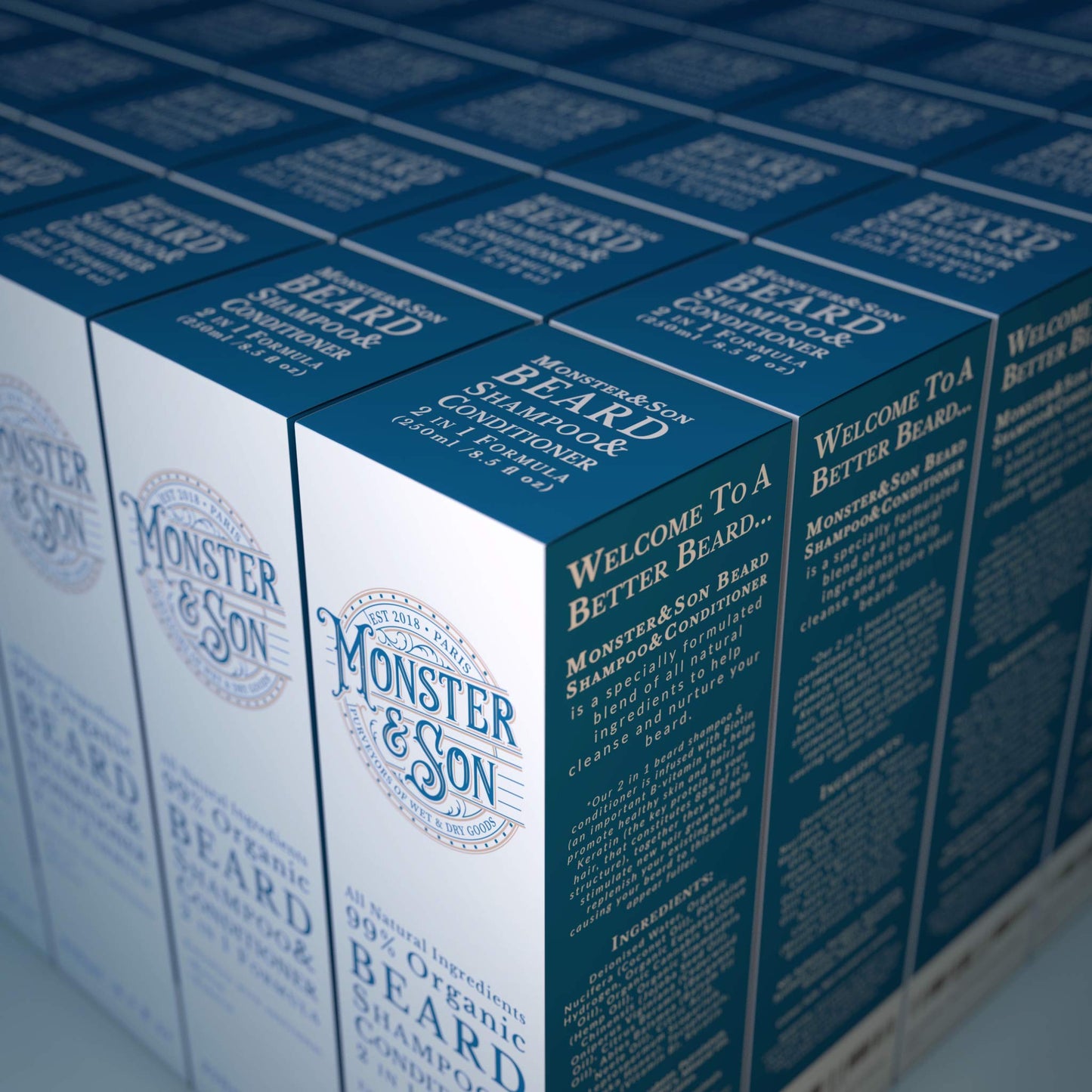 - Monster&Son Organic Beard Shampoo & Conditioner 2 in 1  | Beard Wash with Conditioning For Men -