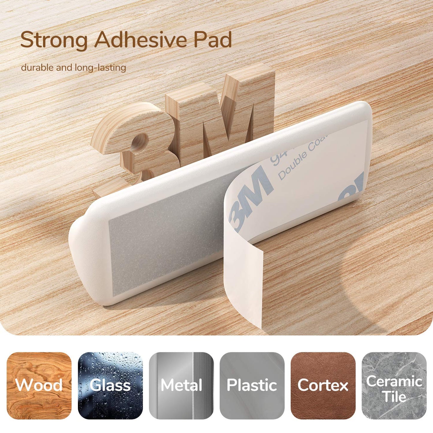 - SYNCWIRE Cable Clips | Cord Organizer | Cable Management | Self Adhesive | 5 Pack | White -