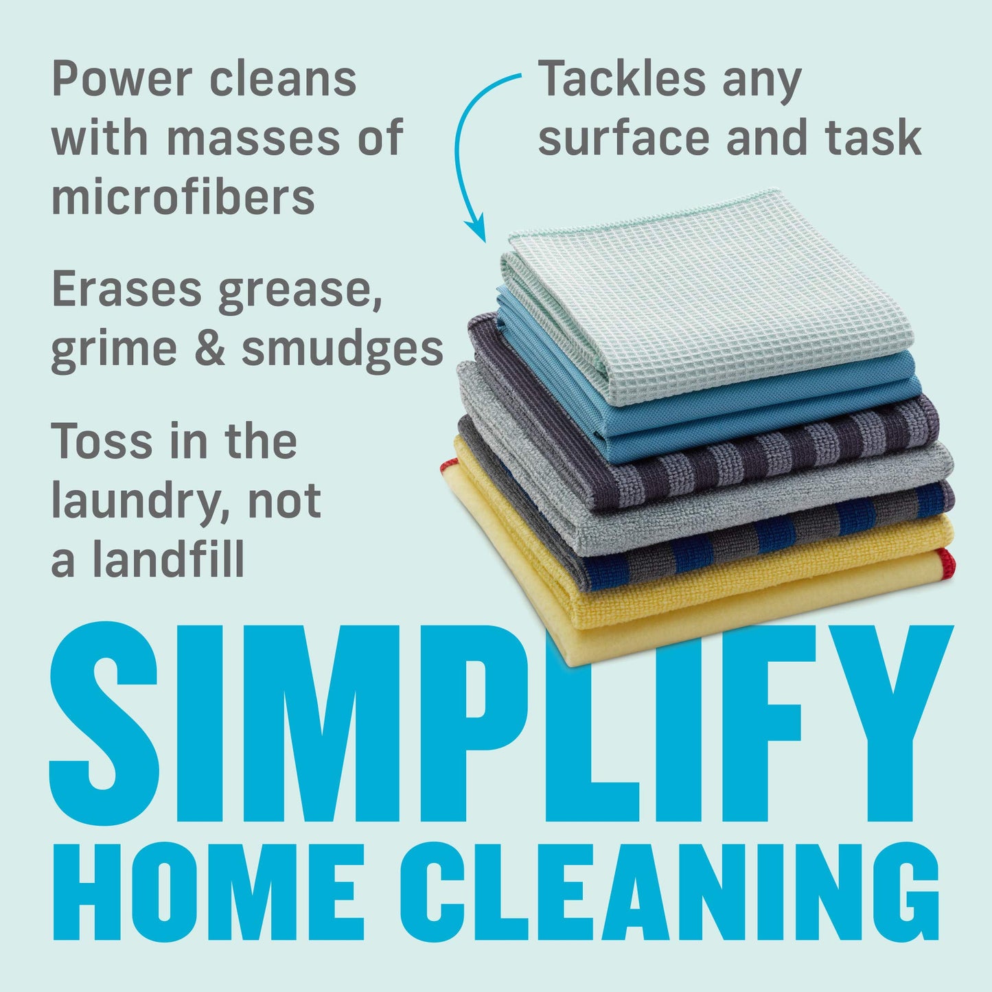 - E-Cloth Home Cleaning Set | Contains Multiple Microfiber Cleaning Cloths -