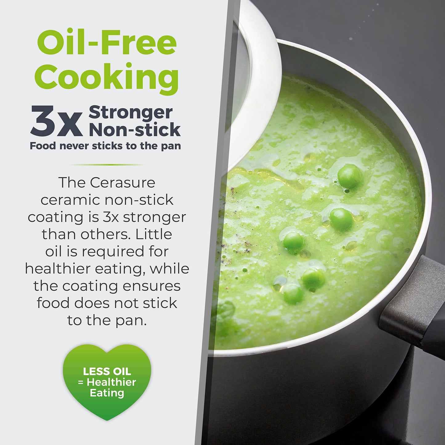 - Tower T80358 Cerasure | 20cm Saucepan | Non-Stick Coating -