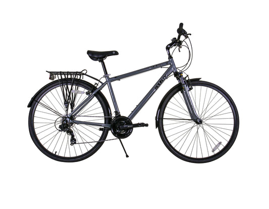 Bounty Country Hybrid Bike - Lightweight Alloy Frame, 18 Speed Shimano Gears, Zoom Suspension Forks - ideal for cycling Enthusiasts