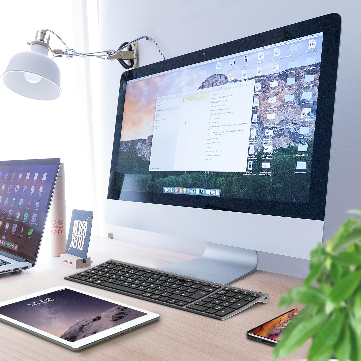 - iClever Wireless Keyboard | Bluetooth Keyboard | Stable Connection to Multi Devices -