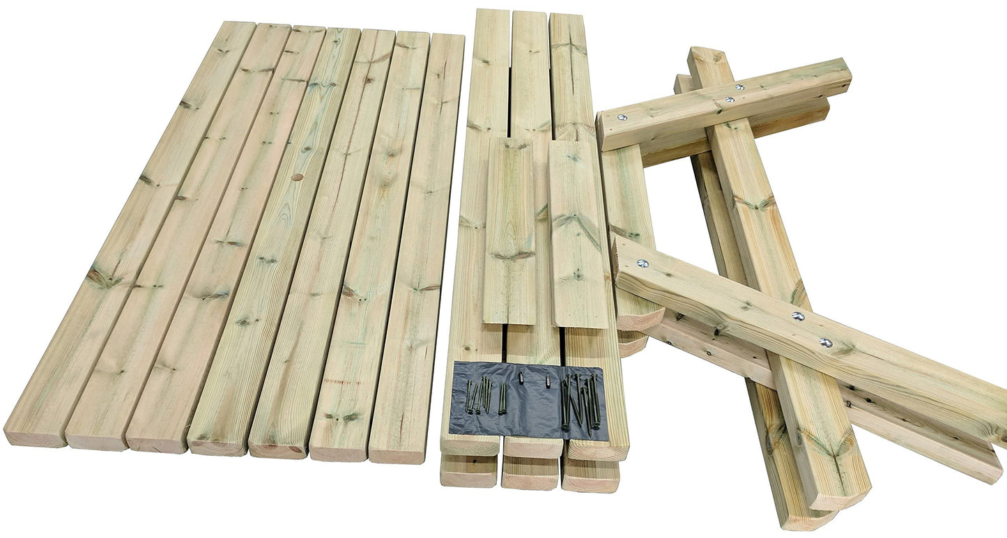 - MG Timber A-Frame Heavy Duty Wooden Picnic Tables | 4ft Length -