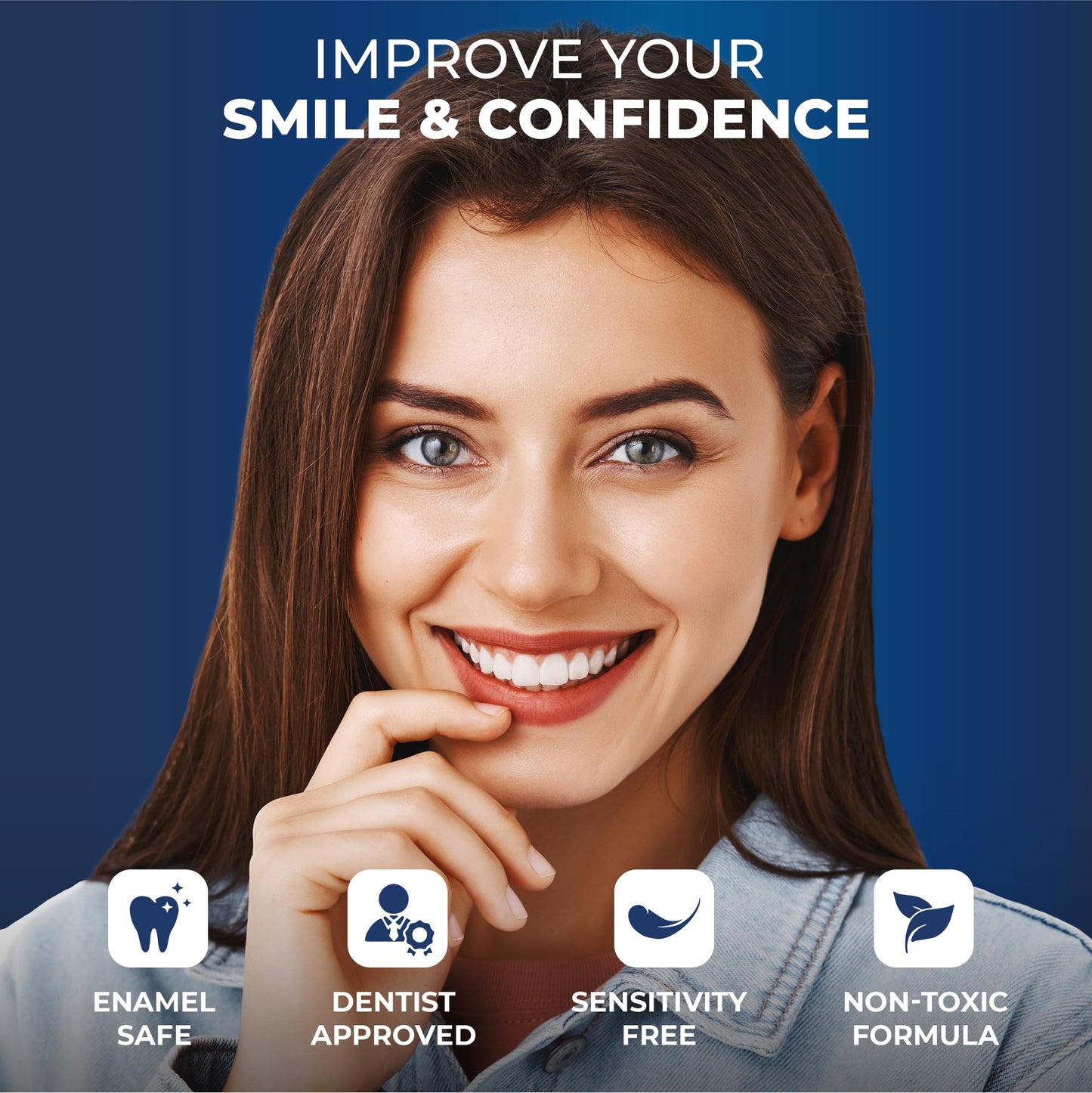 BetterWhite Teeth Whitening Powder - Dentist-Approved & Enamel-Safe | 6 Month Supply | Tea, Coffee, Wine & Smoking Stain Remover | Non-Sensitive Formula | Peroxide-Free | HAP, Baking Soda & Xylitol