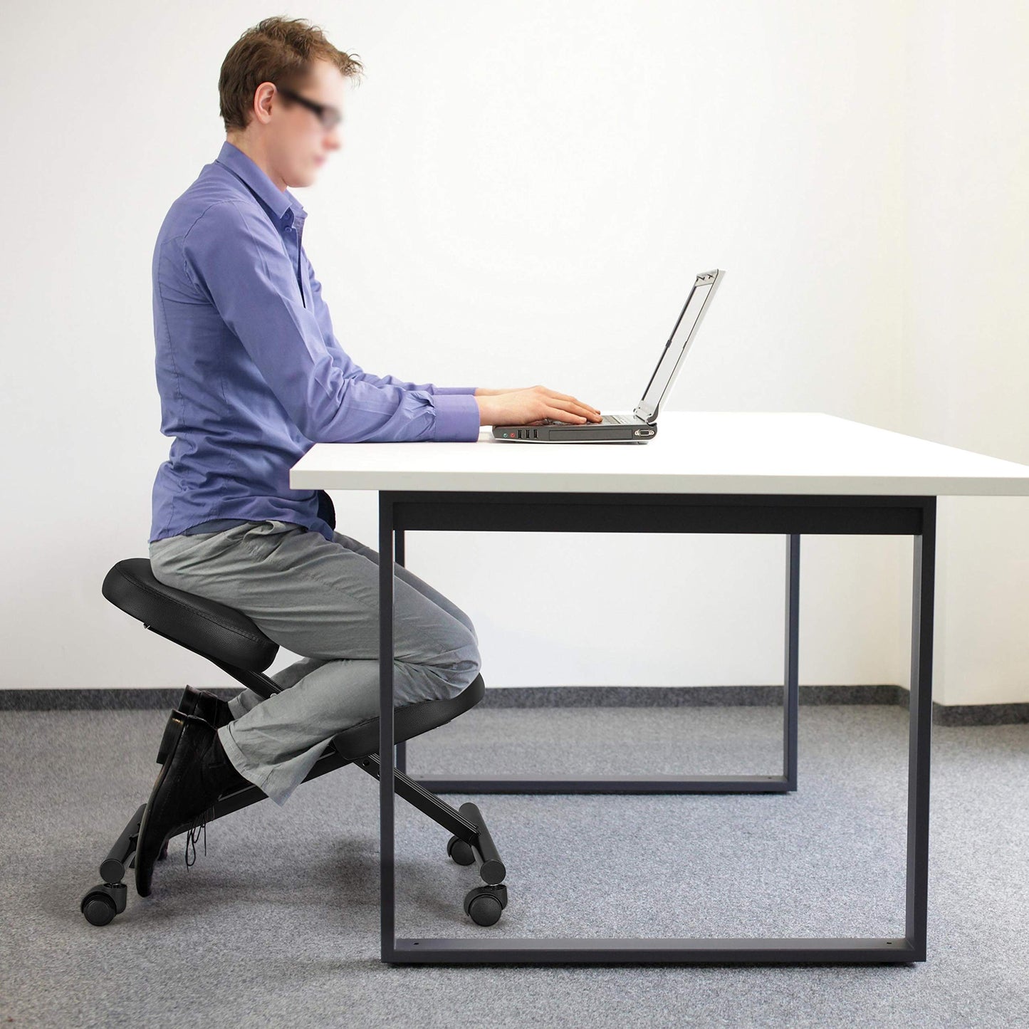 - Yaheetech Kneeling Chair Ergonomic Office Stool Knee Support Chair.