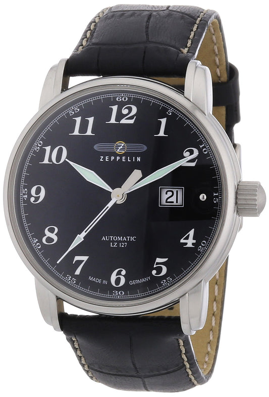 - Zeppelin Men's Automatic Watch 76522 with Black Dial