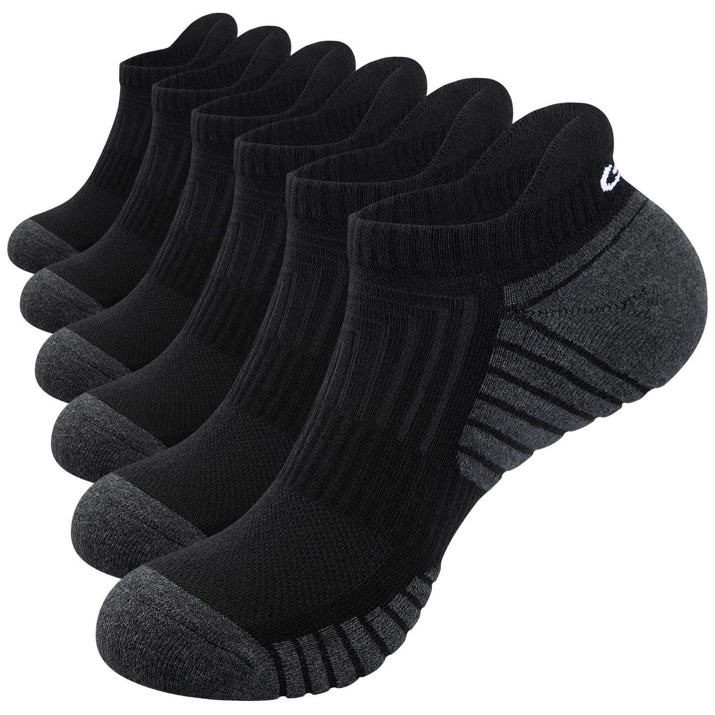 - RUIXUE Men's Running Socks | 6 Pairs | Performance Cotton Trainer Socks -