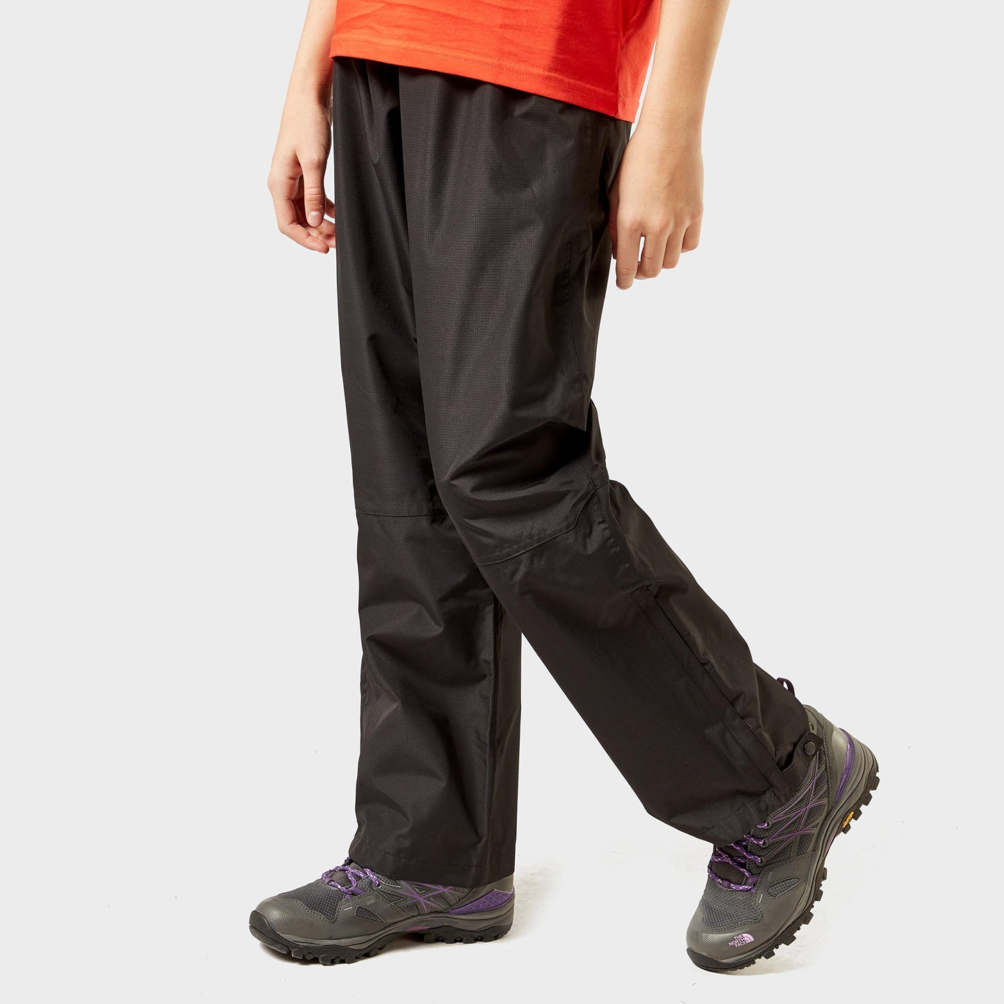 Berghaus Kids' Waterproof Drift Walking Overtrousers, Kids' Waterproof Hiking Trousers, Outdoors Clothing, Black, 5-6 Years