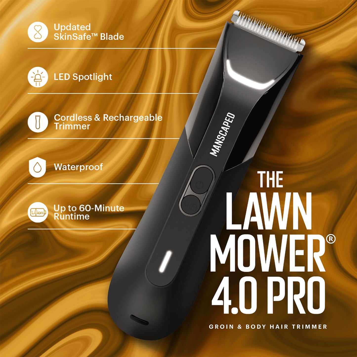 - MANSCAPED® The Lawn Mower® 4.0 PRO | Groin & Body Hair Trimmer -